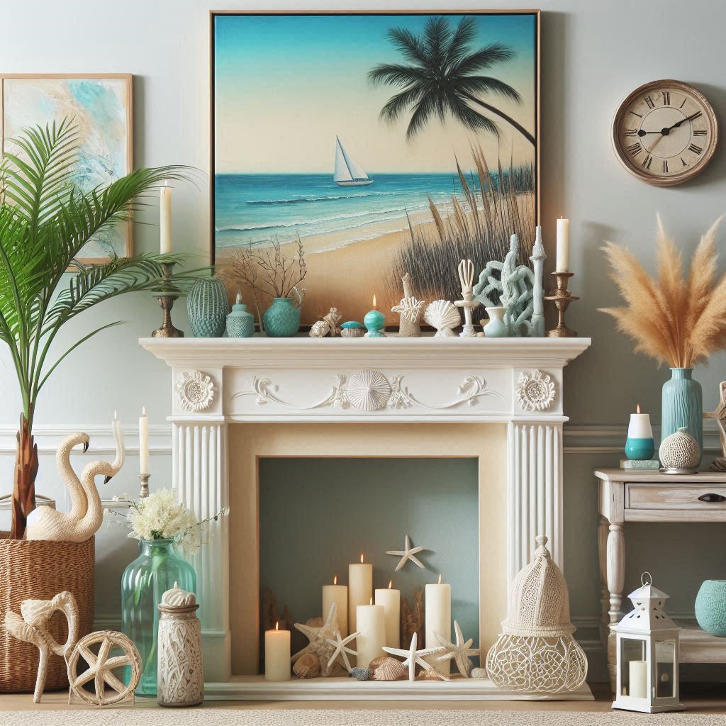 Summer Mantel Décor Ideas