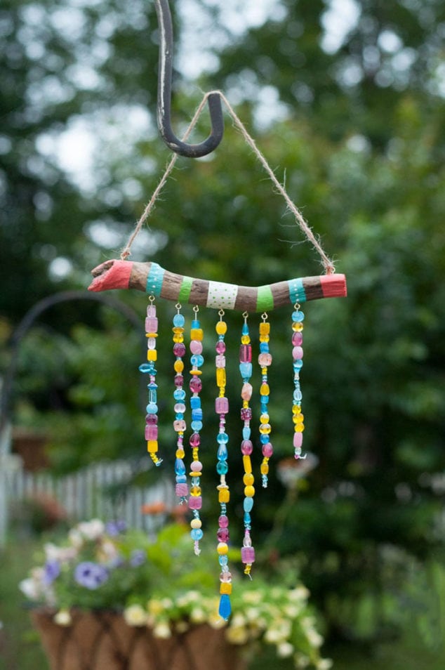 15 Camping Crafts and Activities for Little Explorers 9 diy wind chimes for kids consumer crafts unleashed 2 1 634x954 2
