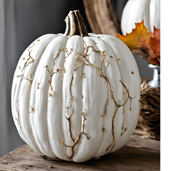 16 Unique Ideas for Painting White Pumpkins