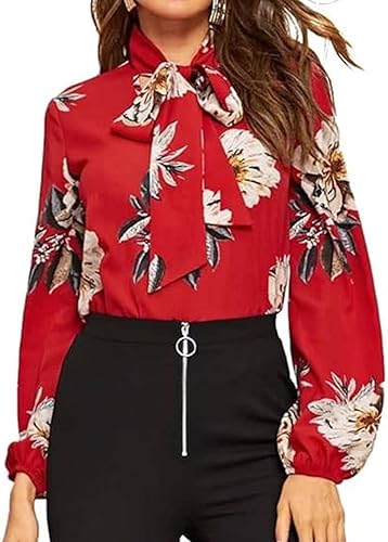 14 Must-Have Red Floral Twist Front Shirts