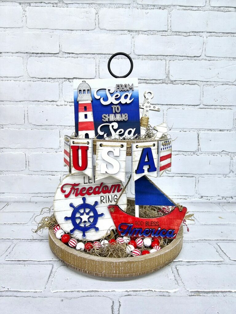 30 Tiered Tray Displays For July 4th That You'll Love 18 18