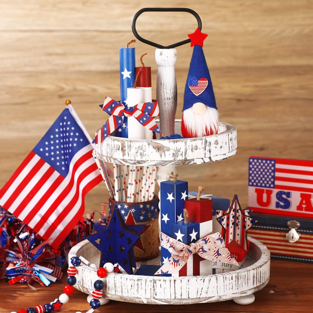 30 Tiered Tray Displays For July 4th That You'll Love 20 20
