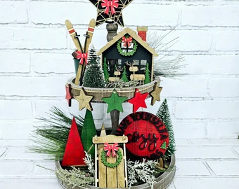17 Festive Christmas Tiered Tray Ideas You Love 10 11a