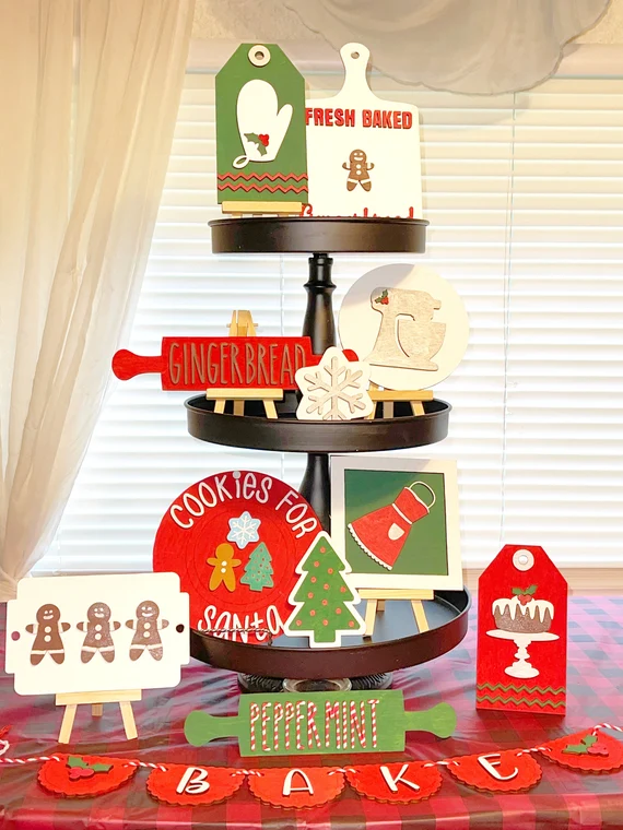 17 Festive Christmas Tiered Tray Ideas You Love 13 14a