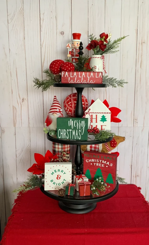 17 Festive Christmas Tiered Tray Ideas You Love 2 2a