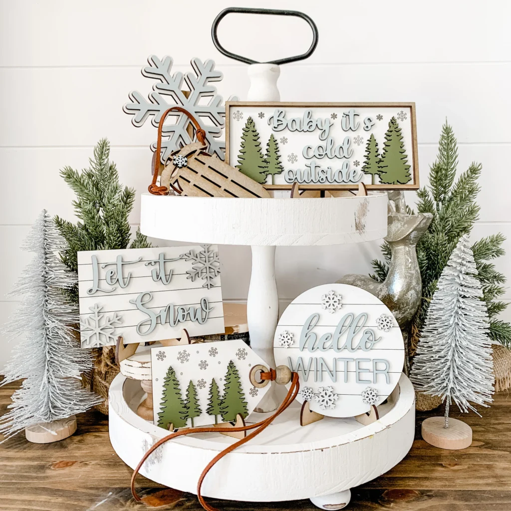 17 Festive Christmas Tiered Tray Ideas You Love 8 9a