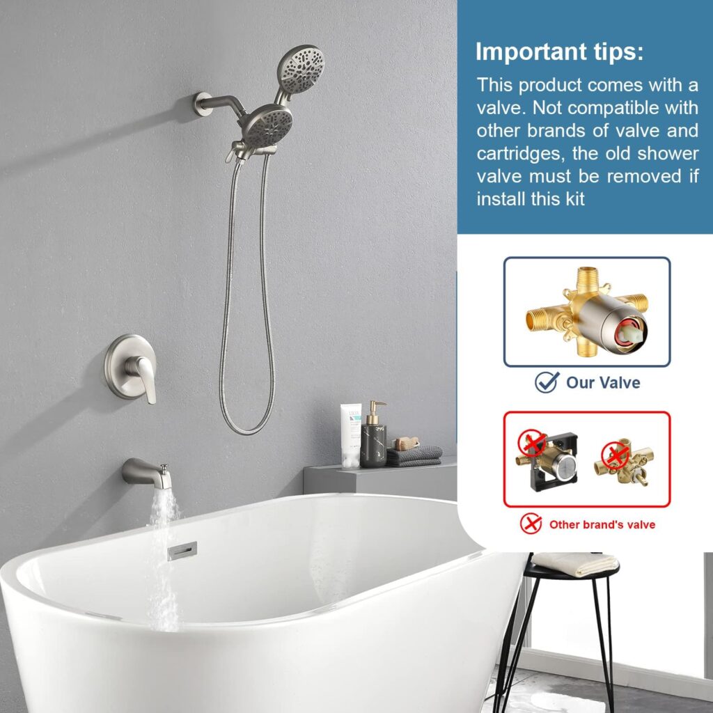 Low-flow tub-side rinsing with a hand shower