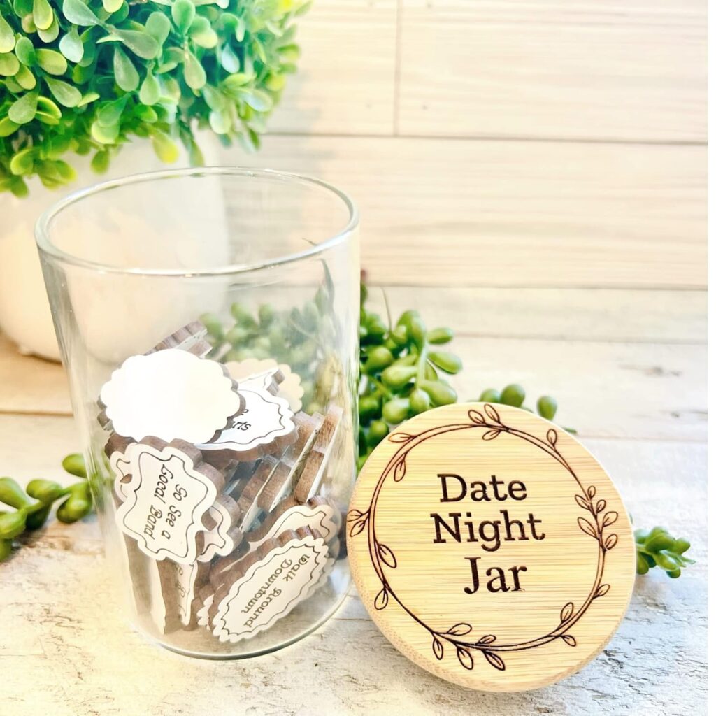 DIY money saving jars with custom labels